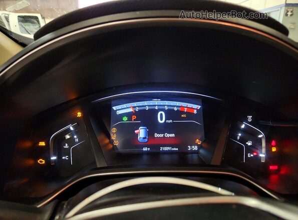 7FARW2H9XJE046527 2018 HONDA CR-V Black Vista del cuadro de instrumentos