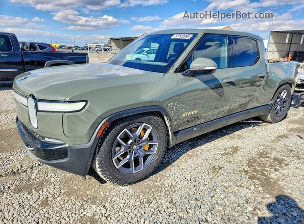 7FCTGAAL6NN000595 2022 RIVIAN R1T Зеленый Передняя левая четверть