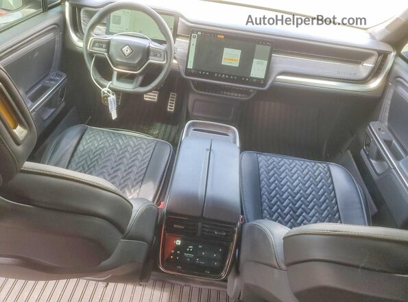 7FCTGAAL9NN011722 2022 RIVIAN R1T Green Vista del salpicadero