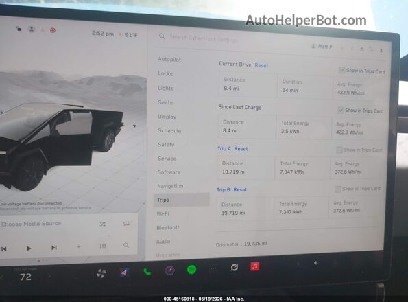 7G2CEGEC9SA077409 2025 TESLA CYBERTRUCK Серебряный Вид задних сидений