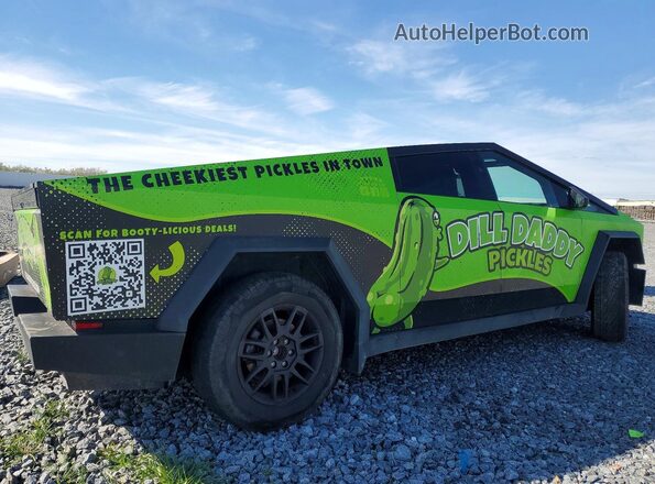 7G2CEHED1RA048818 2024 TESLA CYBERTRUCK Зеленый Задняя правая четверть