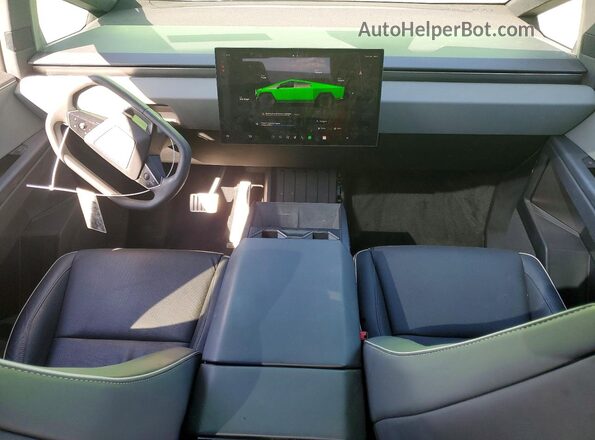 7G2CEHED1RA048818 2024 TESLA CYBERTRUCK Зеленый Вид панели приборов