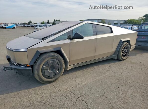 7G2CEHED5RA034355 2024 TESLA CYBERTRUCK Gray Առջևի ձախ երեք քառորդ տեսարան