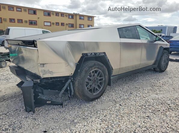 7G2CEHEDXSA073450 2025 TESLA CYBERTRUCK Silver Tył prawy