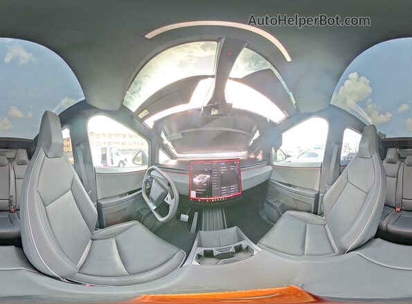 7G2CEHEDXSA073450 2025 TESLA CYBERTRUCK Silver Widok wnętrza 360 stopni