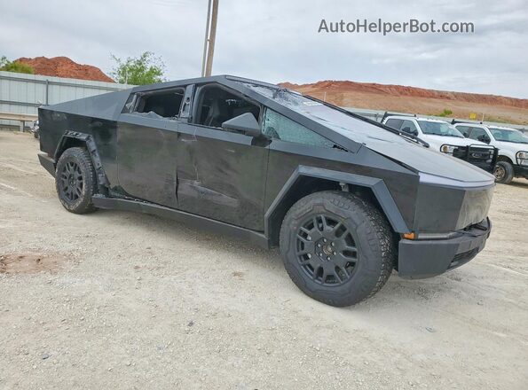 7G2CEHEEXRA025241 2024 TESLA CYBERTRUCK Черный Передняя правая четверть