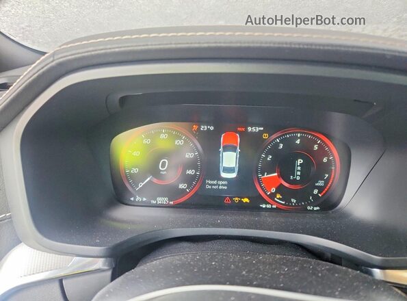 7JRA22TM4LG046761 2020 VOLVO S60 Красный Вид щитка приборов