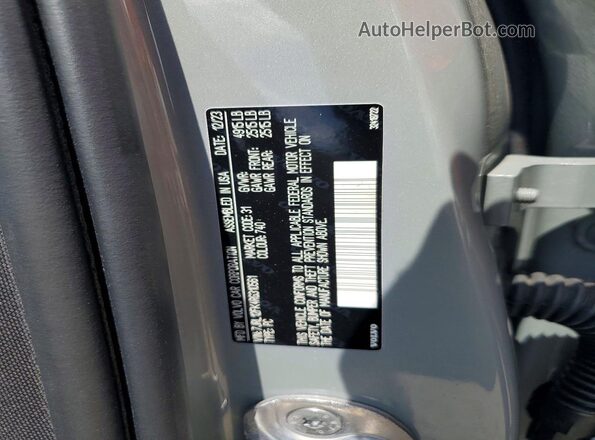 7JRL12FK4RG310561 2024 VOLVO S60 Серый Вид подкапотного пространства