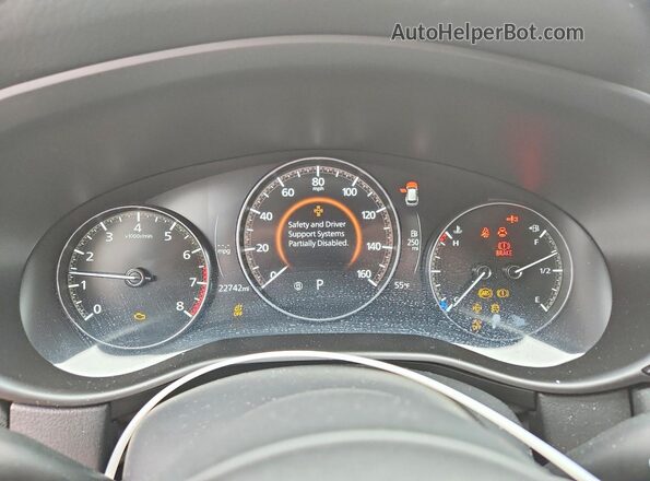 7MMVABAM1RN199964 2024 MAZDA CX-5 Red ხელსაწყოთა პანელის ხედი