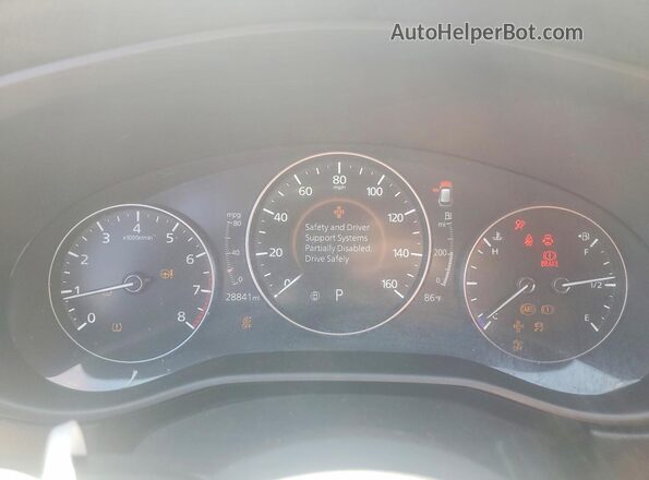 7MMVABBM4RN244443 2024 MAZDA CX-5 White Vista del cuadro de instrumentos