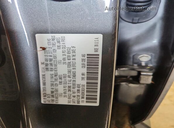 7MMVABDMXSN391580 2025 MAZDA CX-5 Gray VIN კოდის სტიკერის ხედი