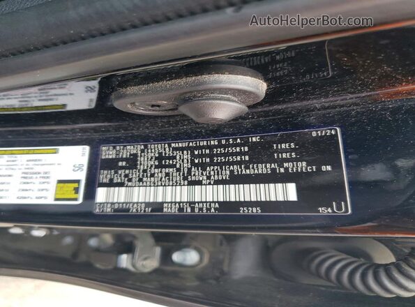 7MUDAABG3RV085298 2024 TOYOTA COROLLA Black Widok naklejki z numerem VIN