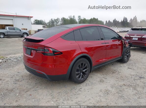 7SAXCAE52SF469744 2025 TESLA MODEL X Красный Задняя правая четверть