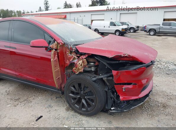 7SAXCAE52SF469744 2025 TESLA MODEL X Красный Вид спереди