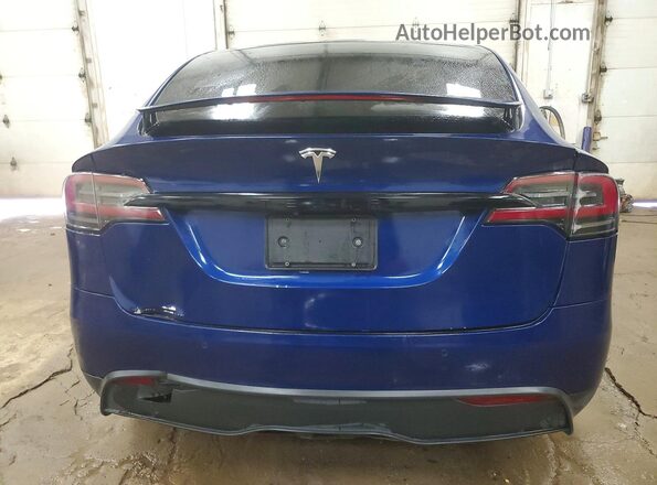 7SAXCAE53NF350136 2022 TESLA MODEL Синий Вид сзади