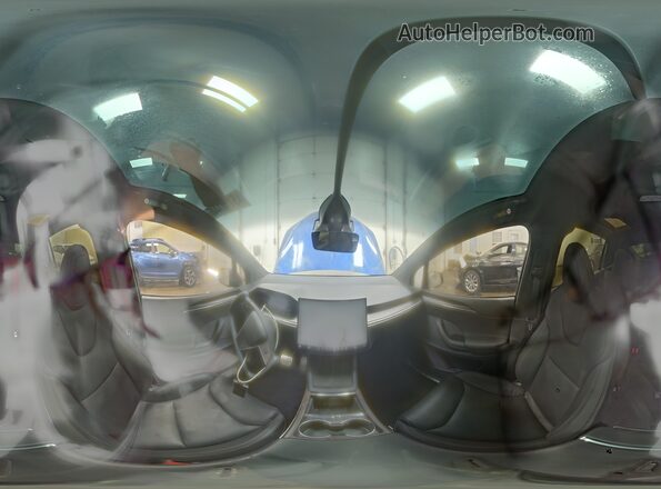 7SAXCAE53NF350136 2022 TESLA MODEL Синий Панорамный вид салона 360°