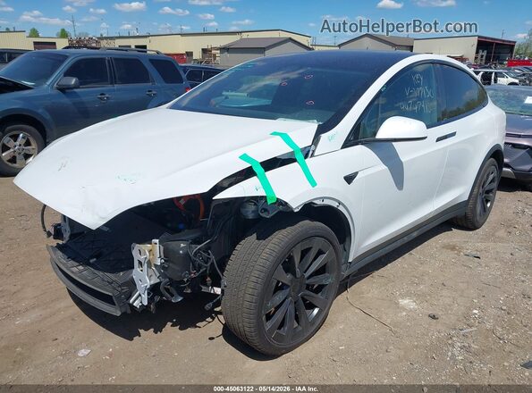 7SAXCBE5XPF377150 2023 TESLA MODEL X White Przód lewy