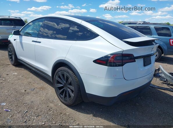 7SAXCBE5XPF377150 2023 TESLA MODEL X White Tył lewy