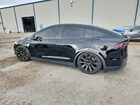 2022 Tesla Model X Black vin: 7SAXCBE69NF355386
