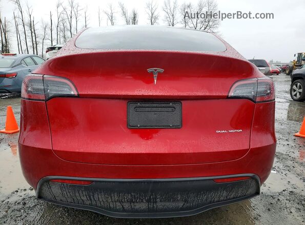 7SAYGAEE1RF001992 2024 TESLA MODEL Red Rear view