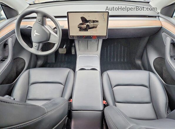 7SAYGAEE1SF287753 2025 TESLA MODEL Угольный Вид панели приборов