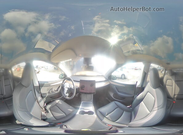 7SAYGAEE1SF302445 2025 TESLA MODEL Gray 360 interior view