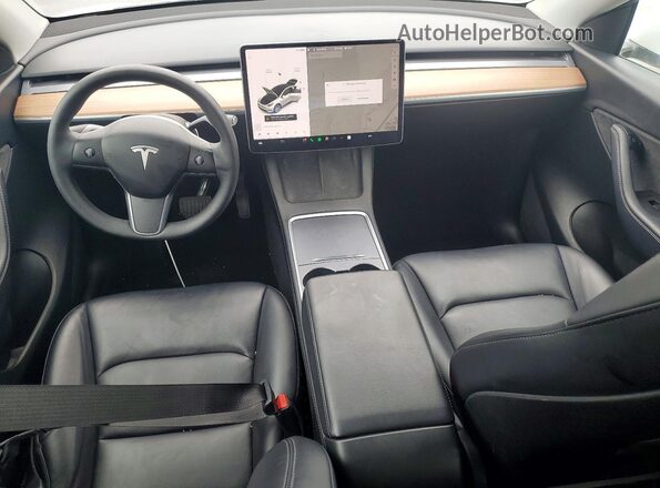 7SAYGAEE2NF348211 2022 TESLA MODEL White Dashboard view