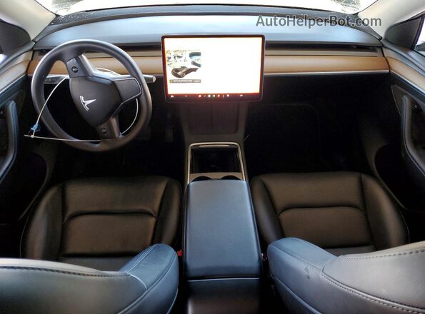 7SAYGAEE2PF926486 2023 TESLA MODEL Black Առջևի վահանակի տեսք