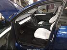 2025 Tesla Model Y Long Range Dual Motor All-wheel Drive Blue vin: 7SAYGAEE2SF251148