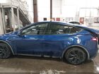 2025 Tesla Model Y Long Range Dual Motor All-wheel Drive Blue vin: 7SAYGAEE2SF251148