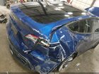 2025 Tesla Model Y Long Range Dual Motor All-wheel Drive Blue vin: 7SAYGAEE2SF251148