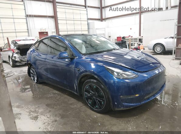7SAYGAEE2SF251148 2025 TESLA MODEL Y Blue Przód prawy