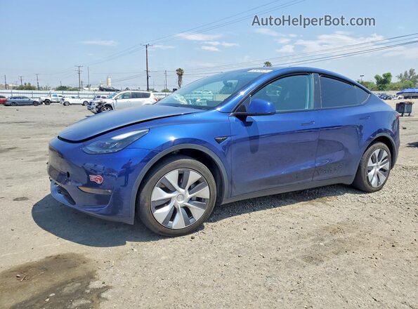 7SAYGAEE3PF903928 2023 TESLA MODEL Blue Передня ліва чверть