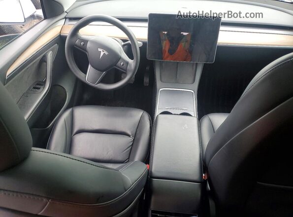 7SAYGAEE4NF532940 2022 TESLA MODEL White Widok deski rozdzielczej