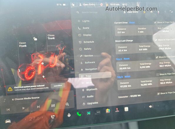 7SAYGAEE4NF532940 2022 TESLA MODEL White Widok zestawu wskaźników