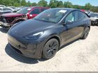 2025 Tesla Model Y Long Range Dual Motor All-wheel Drive Gray vin: 7SAYGAEE4SF230737
