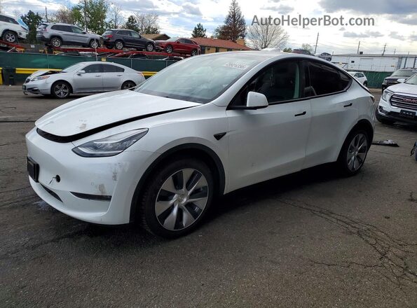 7SAYGAEE5NF338174 2022 TESLA MODEL Белый Передняя левая четверть
