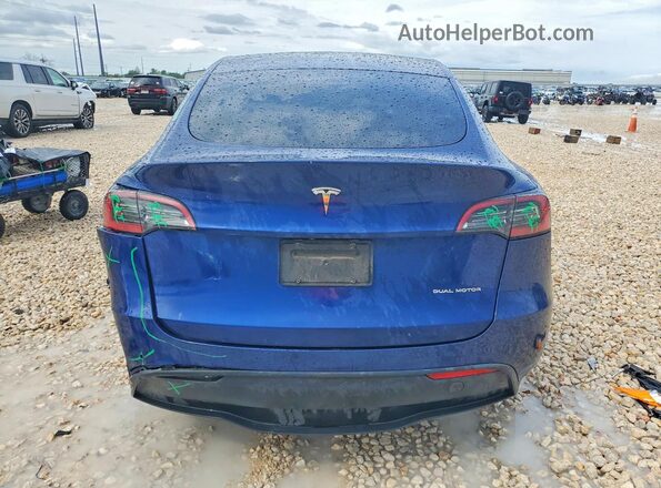 7SAYGAEE6NF393362 2022 TESLA MODEL Blue Vista trasera