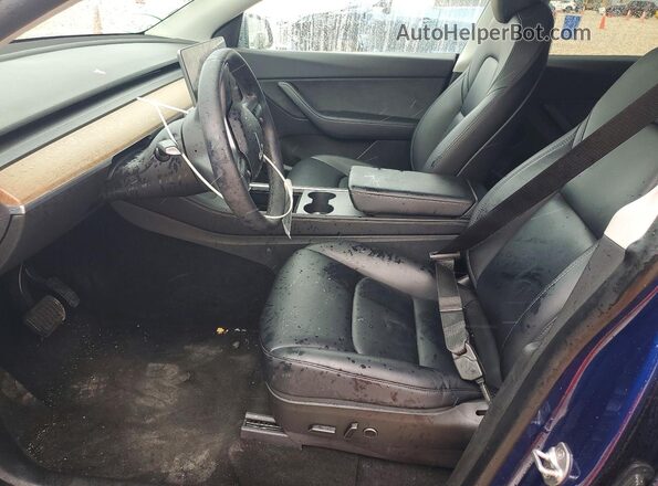 7SAYGAEE6NF393362 2022 TESLA MODEL Blue Vista interior delantera