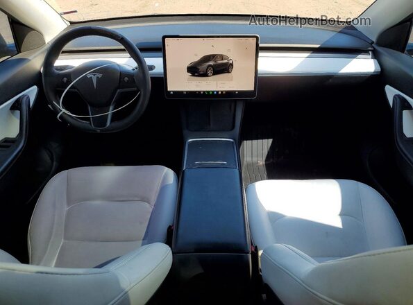 7SAYGAEE6NF490237 2022 TESLA MODEL Серый Вид панели приборов