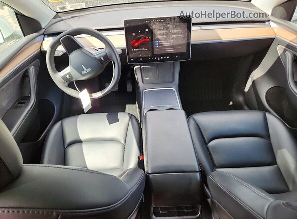 7SAYGAEE6NF523964 2022 TESLA MODEL Белый Вид панели приборов