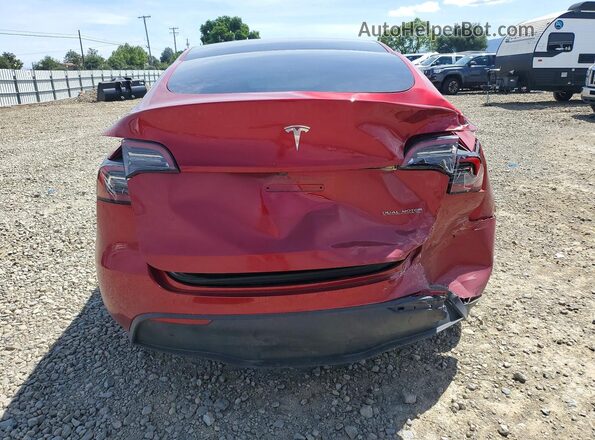 7SAYGAEE6RF069513 2024 TESLA MODEL Red Вид ззаду