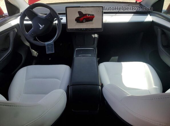 7SAYGAEE6RF069513 2024 TESLA MODEL Red Вид панелі приладів