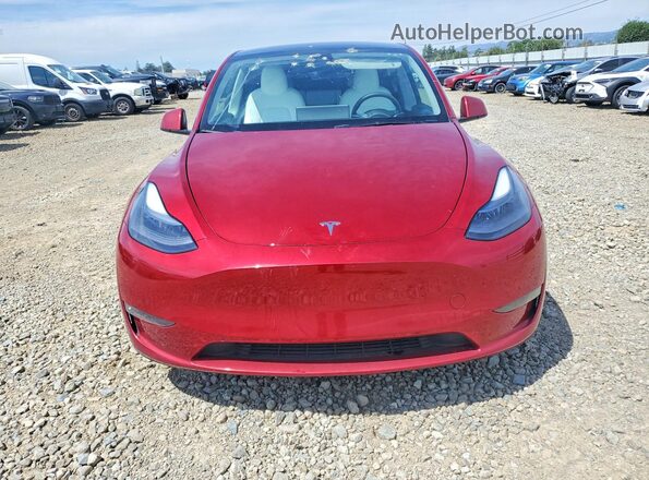7SAYGAEE6RF069513 2024 TESLA MODEL Red Вид спереду
