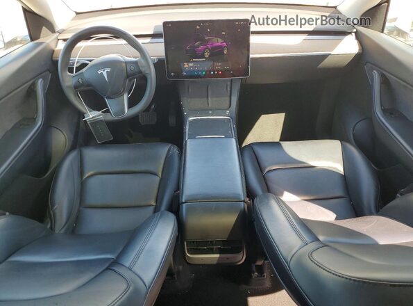 7SAYGAEE7NF363478 2022 TESLA MODEL Белый Вид панели приборов