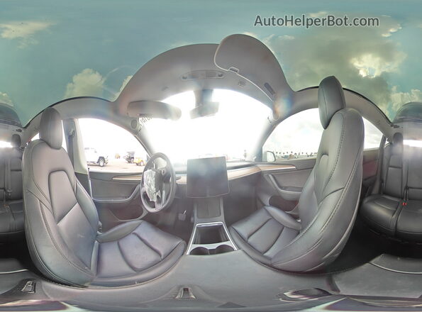 7SAYGAEE7NF521463 2022 TESLA MODEL White სალონის 360-გრადუსიანი ხედი