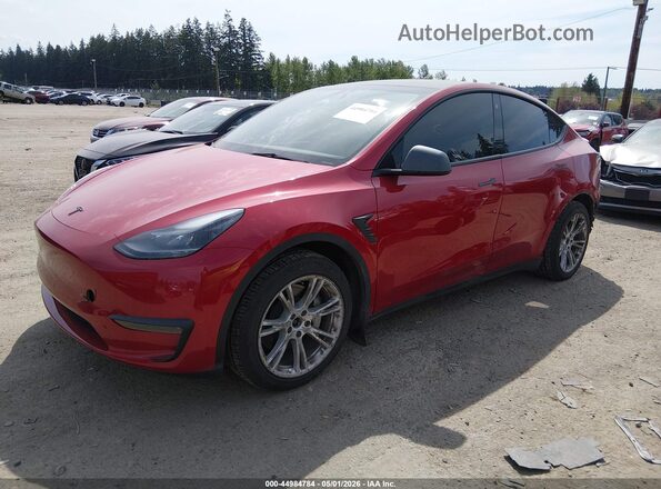 7SAYGAEE7PF709743 2023 TESLA MODEL Y Красный Передняя левая четверть