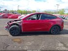 2024 Tesla Model Y Long Range Dual Motor All-wheel Drive Red vin: 7SAYGAEE8RF184078
