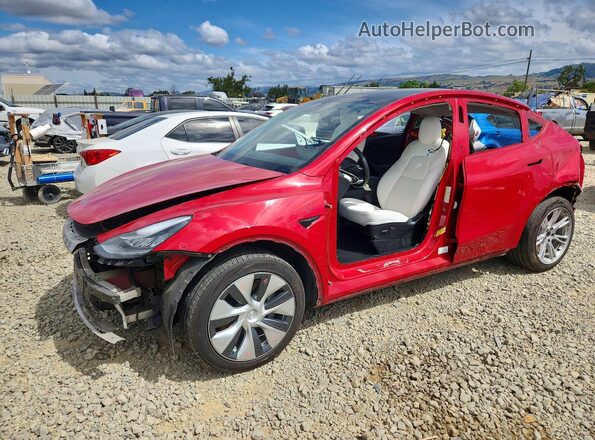 7SAYGAEE9NF568235 2022 TESLA MODEL Red Front left