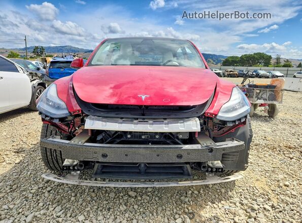 7SAYGAEE9NF568235 2022 TESLA MODEL Red Front view